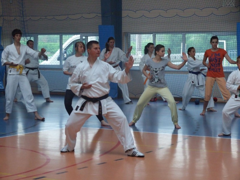 W wieprzu szef komisji oświaty i sportu szkolił karateków