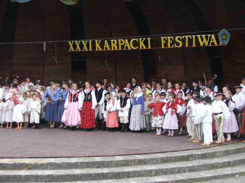 “Mali Grojcowianie” na XXXI Karpackim Festiwalu Dziecięcych Zespołów Regionalnych – Rabka-Zdrój 2007.