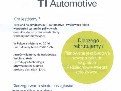 Obraz 3: TI AUTOMOTIVE  SZUKA PRACOWNIKÓW