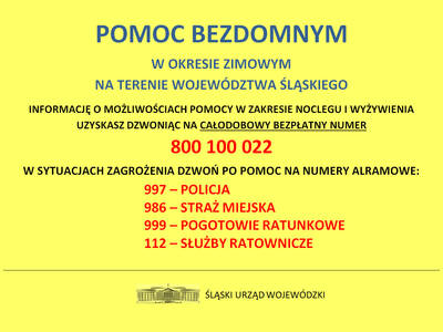 POMOC BEZDOMNYM - 800 100 022