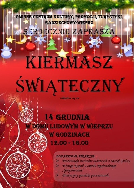 Kiermasz Świąteczny w Wieprzu