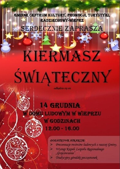 Kiermasz Świąteczny w Wieprzu