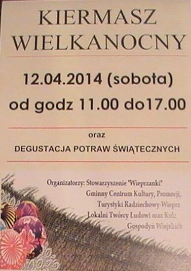 KIERMASZ WIELKANOCNY - w Domu Ludowym w Wieprzu