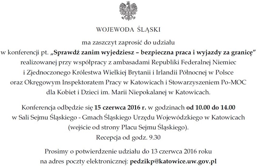 Konferencja pt. &#039;&#039;Sprawdź zanim wyjedziesz...