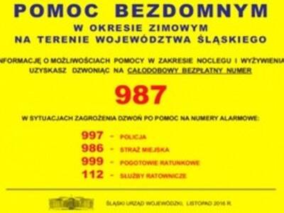 Pomoc osobom bezdomnym w okresie zimowym - 987!