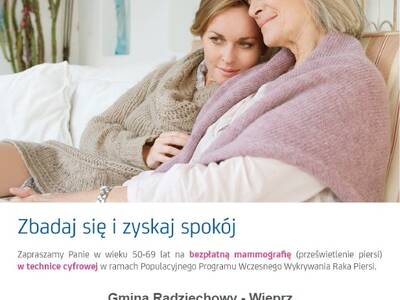 Bezpłatna mammografia - Wieprz, 5 grudnia 2019r.