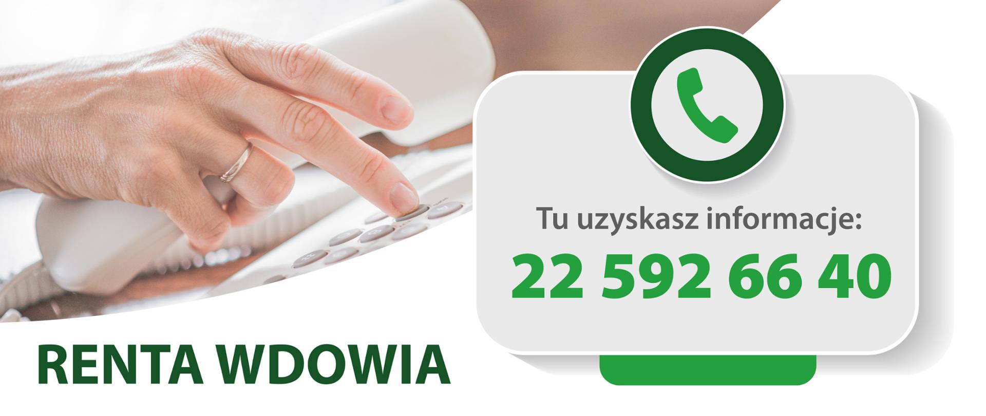 Masz pytania o rentę wdowią?  KRUS uruchomił infolinię!